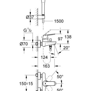 Grohe Μπαταρία λουτρού Eurosmart Cosmopolitan 32832000 Hover Image