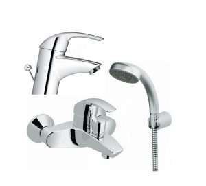 GROHE SET EUROSMART ΜΠΑΤΑΡΙΕΣ ΝΙΠΤΗΡΑ(32925001)+ΛΟΥΤΡΟΥ(33302001)