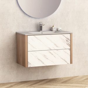 Επιπλο Μπανιου Κρεμαστο 80Χ50cm με νιπτηρα ICC 8066B