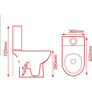 ΛΕΚΑΝΗ WC SET ΙCC 1072 LUX ΠΛΗΡΗΣ Hover Image