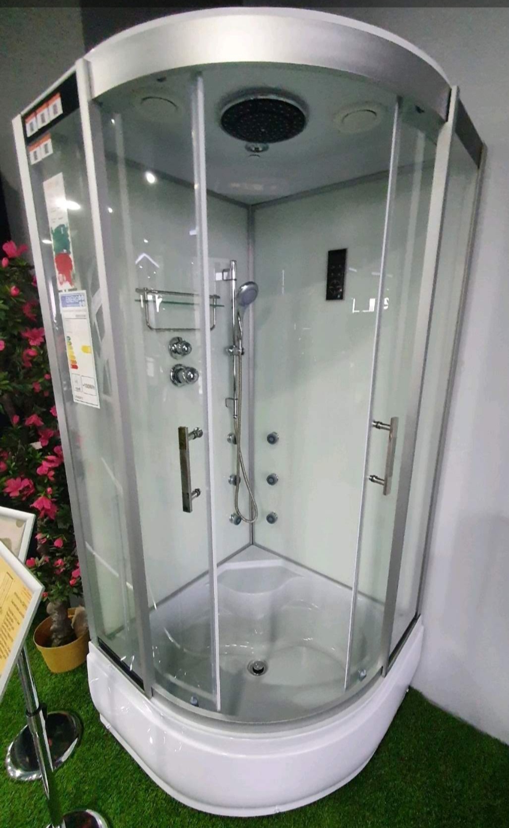 ΚΑΜΠΙΝΑ ΥΔΡΟΜΑΣΑΖ ICSH 8179W 90X90X215CM