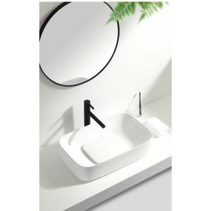 Νιπτήρας πορσελάνης 901W WHITE 60Χ37,5Χ14cm Hover Image