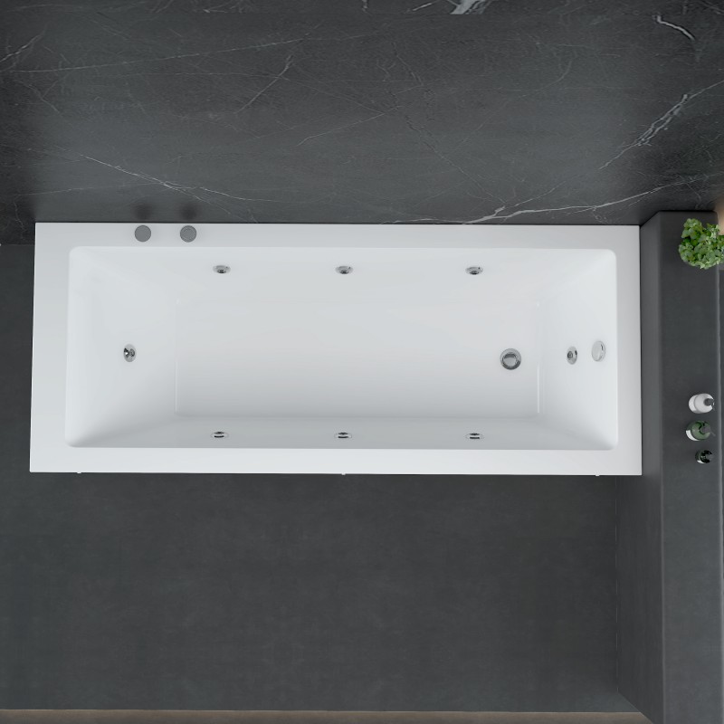 Μπανιερα Υδρομασαζ ICSH 188050w(180X80cm)