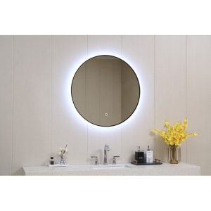 ΚΑΘΡΕΦΤΗΣ ΜΠΑΝΙΟΥ  60Χ60CM με LED φωτισμό ICL 1855/60 Black