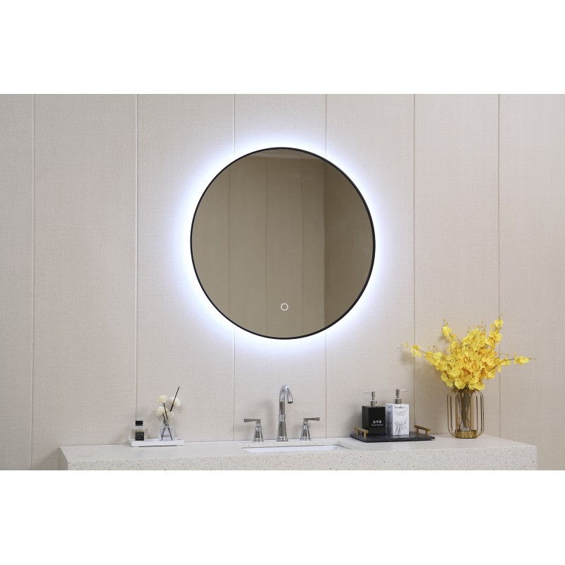ΚΑΘΡΕΦΤΗΣ ΜΠΑΝΙΟΥ  60Χ60CM με LED φωτισμό ICL 1855/60 Black