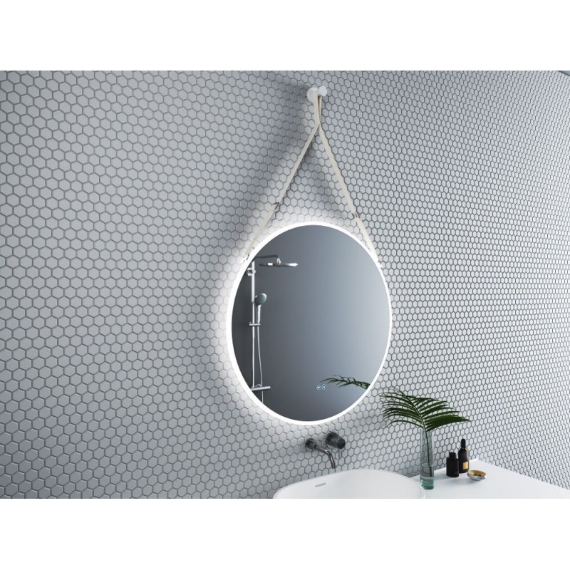 ΚΑΘΡΕΦΤΗΣ ΜΠΑΝΙΟΥ  80Χ80CM με LED φωτισμό ICL 1909WHITE