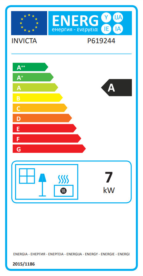  Invicta Seville 2 Μαντεμένια Ξυλόσομπα 7kW