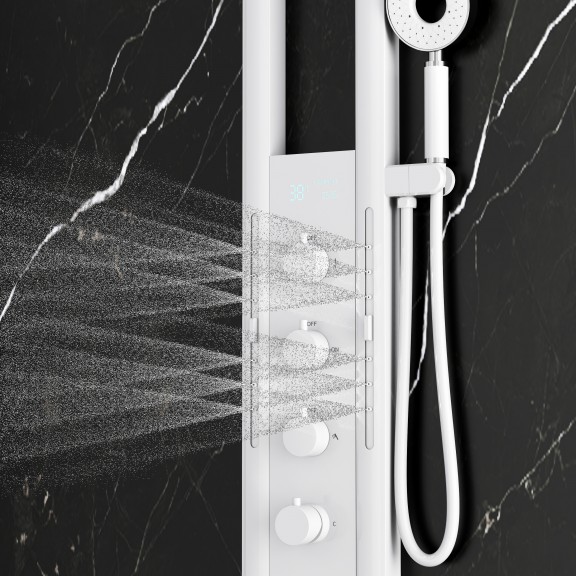Στήλη υδρομασάζ Interceramic 3617MW 155.5cm