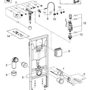 Grohe Εντοιχιζόμενο καζανάκι  38528001 Hover Image