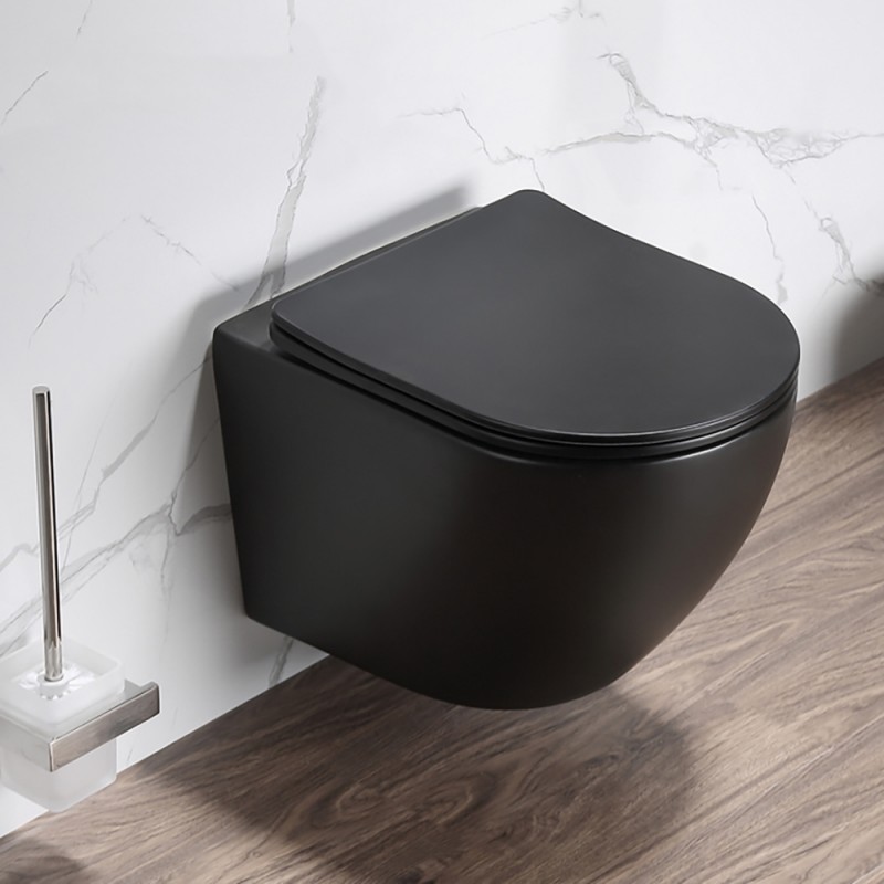 Λεκάνη κρεμαστή 4937MB TORNADO BLACK MATTE