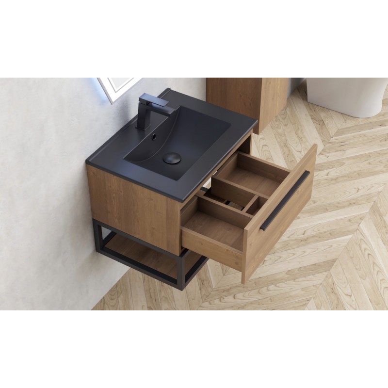Επιπλο Μπανιου Κρεμαστο 60Χ45cm ICP 6050-039  με νιπτήρα 6066B
