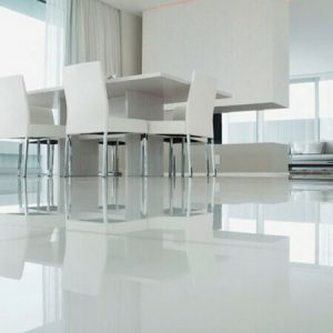 Πλακακι Δαπεδου Γρανιτης Γυαλισμενος 60Χ120cm Plain White Hover Image