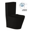 Σετ WC από πορσελάνη ICC 6335MB TORNADO BLACK πίσω σιφώνι
