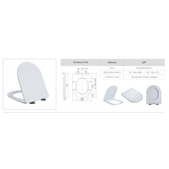 ΛΕΚΑΝΗ WC SET INTERCERAMIC ICC 6357P KARARA TORNADO(ΠΙΣΩ ΣΙΦΩΝΙ)