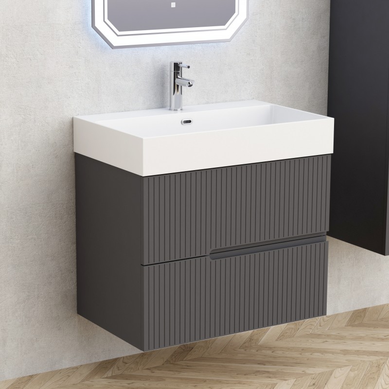 Έπιπλο μπάνιου ELORIA 7056 DARK GREY 45X71X66,5cm