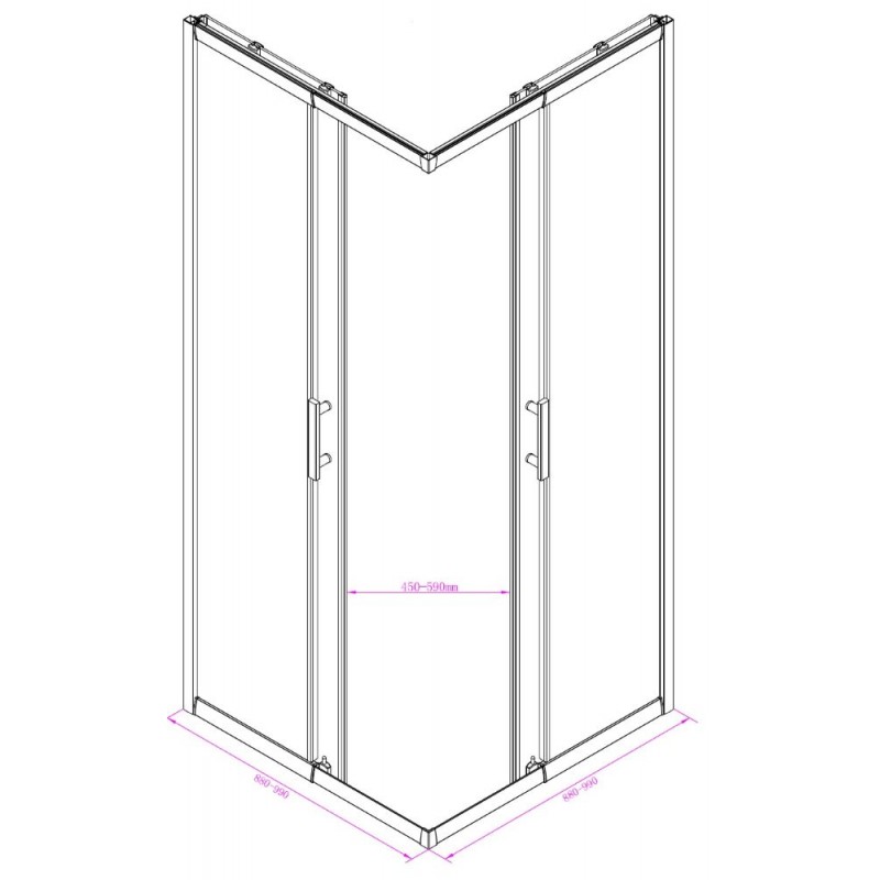 Καμπινα Ντους 788FC NANO (88-99X88-99cm)