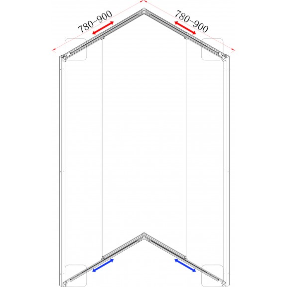 ΚΑΜΠΙΝΑ ΝΤΟΥΣΙΕΡΑΣ 78-90Χ78-90cm INTERCERAMIC 789TR