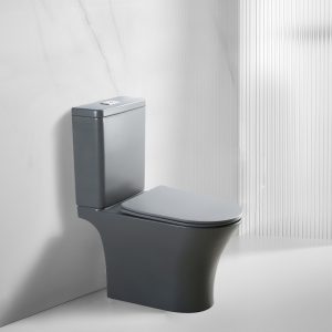 Λεκάνη Επιδαπέδια wc set Interceramic  MG7937p Grey Rimless (Γκρί Ματ) με κάλυμμα Hover Image