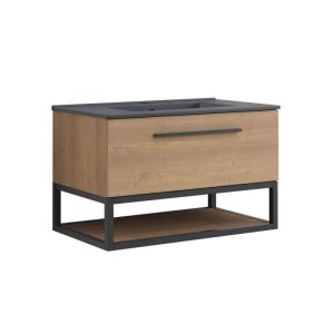 Επιπλο Μπανιου Κρεμαστο 80Χ45cm ICP 8050-039  με νιπτήρα 8066B