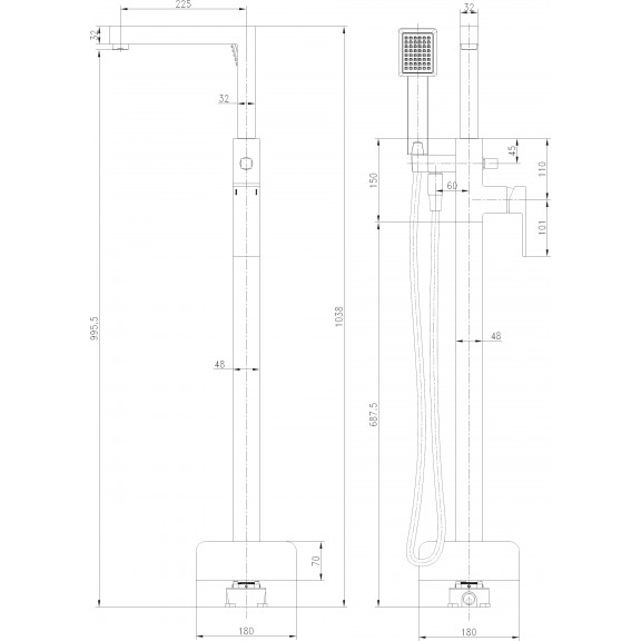 Επιδαπεδια Μπαταρια Λουτρου ICL 8215 GOLD