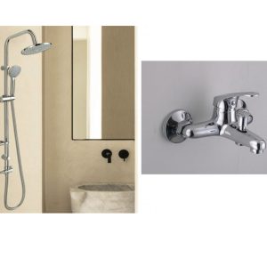 Στηλη Ντους Με Μπαταρια InterCeramic Ict 8839