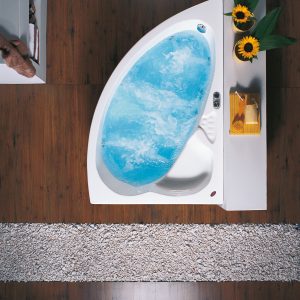 Acrilan ακρυλική μπανιέρα υδρομασάζ Starline 155x100