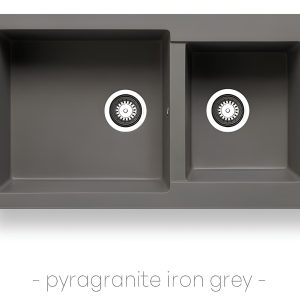Pyramis Alazia (86x50) 1 3/4B Iron Grey Νεροχύτης Pyragranite 070037611