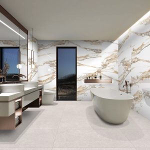 Πλακακι Μπανιου Γρανιτης 60Χ120cm Dekro Gold Glossy
