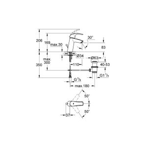 GROHE EUROSMART NEW ΜΠΑΤΑΡΙΑ ΝΙΠΤΗΡΟΣ 23322001 Hover Image