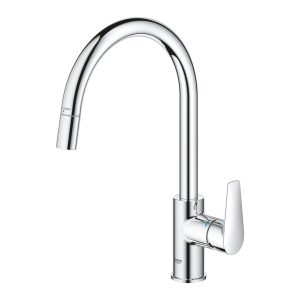 Grohe Bauedge Ψηλη Μπαταριας Κουζινας Παγκου με Ντουζ 30536000