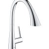 GROHE ZEDRA 32294002 MΠΑΤΑΡΙΑ ΚΟΥΖΙΝΑΣ ΧΡΩΜΕ ΠΑΓΚΟΥ ΜΕ ΑΠΟΣΠΩΜΕΝΟ ΝΤΟΥΖ