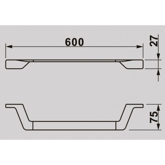 Πετσετοθηκη 60cm Sanya Ica 2824 Gold