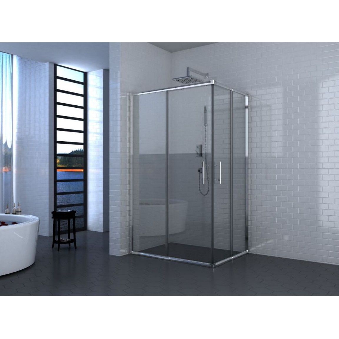 Kαμπινα Ντους ICL 787TR(78-89CM / 108-119CM)