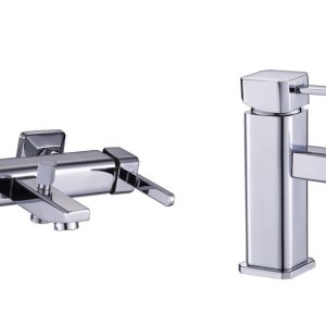 InterCeramic Quatro Σετ Μπαταριες νιπτηρα+λουτρου Icf 148900