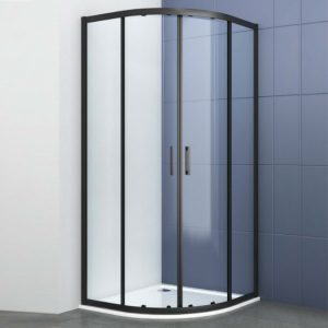 ΣΕΤ ΚΑΜΠΙΝΑ ΗΜΙΚΥΚΛΙΚΗ AMERICA BLACK 90X90+ΝΤΟΥΖΙΕΡΑ