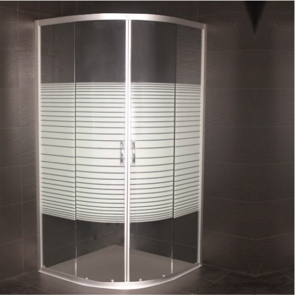 KAΜΠΙΝΑ ΝΤΟΥΣ ΗΜΙΚΥΚΛΙΚΗ 80x80x185 ΙΝΤERCERAMIC 585