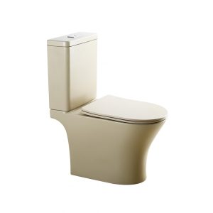 Λεκανη Επιδαπεδια Wc Set Icc 7937 Rimless Beige Matt
