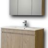Eπιπλο Μπανιου Κρεμαστο Set  OMEGA 90 BEIGE OAK