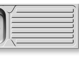 Pyramis International (120X50) 1B 1D Αντιστρεφόμενος Νεροχύτης