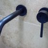 RAVELLI ROUND BLACK MAT ΜΠΑΤΑΡΙΑ ΝΙΠΤΗΡΟΣ ΕΝΤΟΙΧΙΣΜΟΥ(22-015Β)