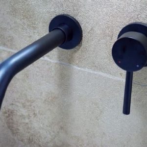 RAVELLI ROUND BLACK MAT ΜΠΑΤΑΡΙΑ ΝΙΠΤΗΡΟΣ ΕΝΤΟΙΧΙΣΜΟΥ(22-015Β)