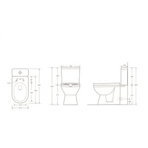 Λεκανη ΑΜΕΑ Wc Set InterCeramic Icc 6636p Hover Image