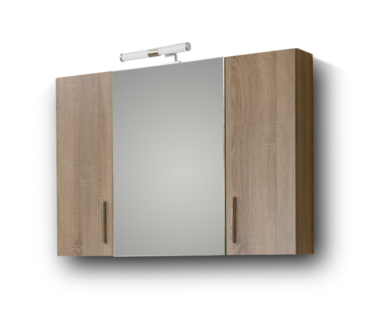Σετ Έπιπλο Μπάνιου SIENA SONOMA DARK 100 9SSI100SD0W Πάγκο 96x34x83cm