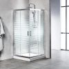 Tema New Line Καμπίνα Ντουζιέρας με Συρόμενη Πόρτα 80x80x180cm Serigrafato