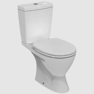 Ideal Standard Eurovit Λεκάνη Δαπέδου με Κάλυμμα Soft Close & Καζανάκι Λευκή V337101
