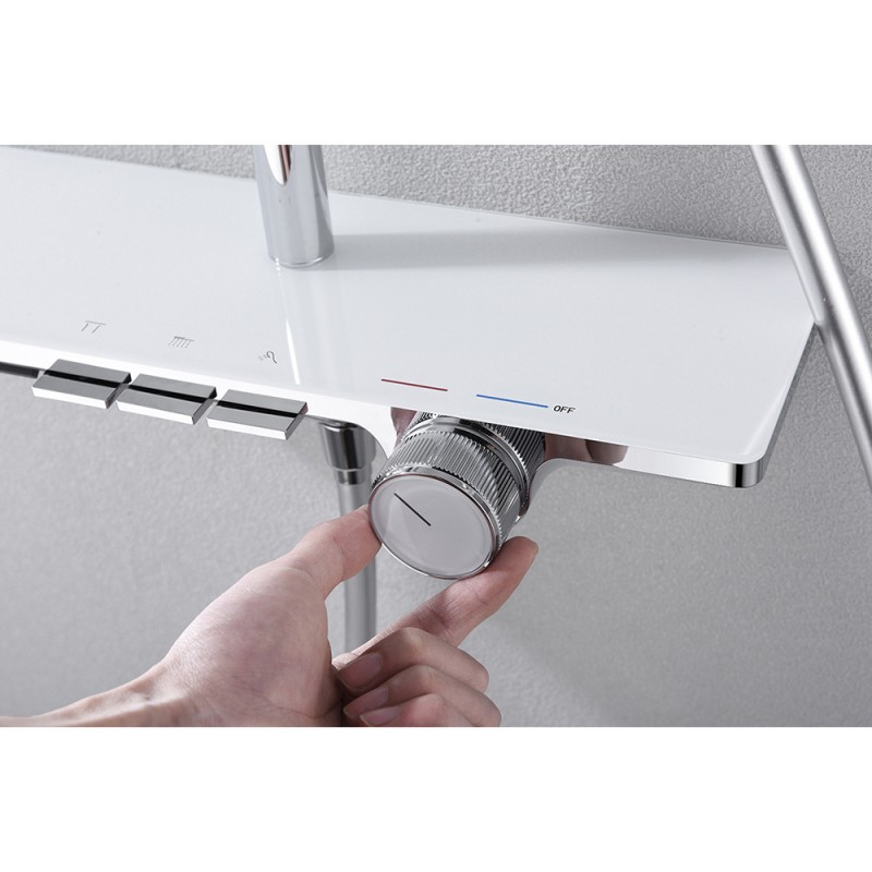Στήλη Ντους με Μπαταρία Inter Ceramic Royal ICT 6234C