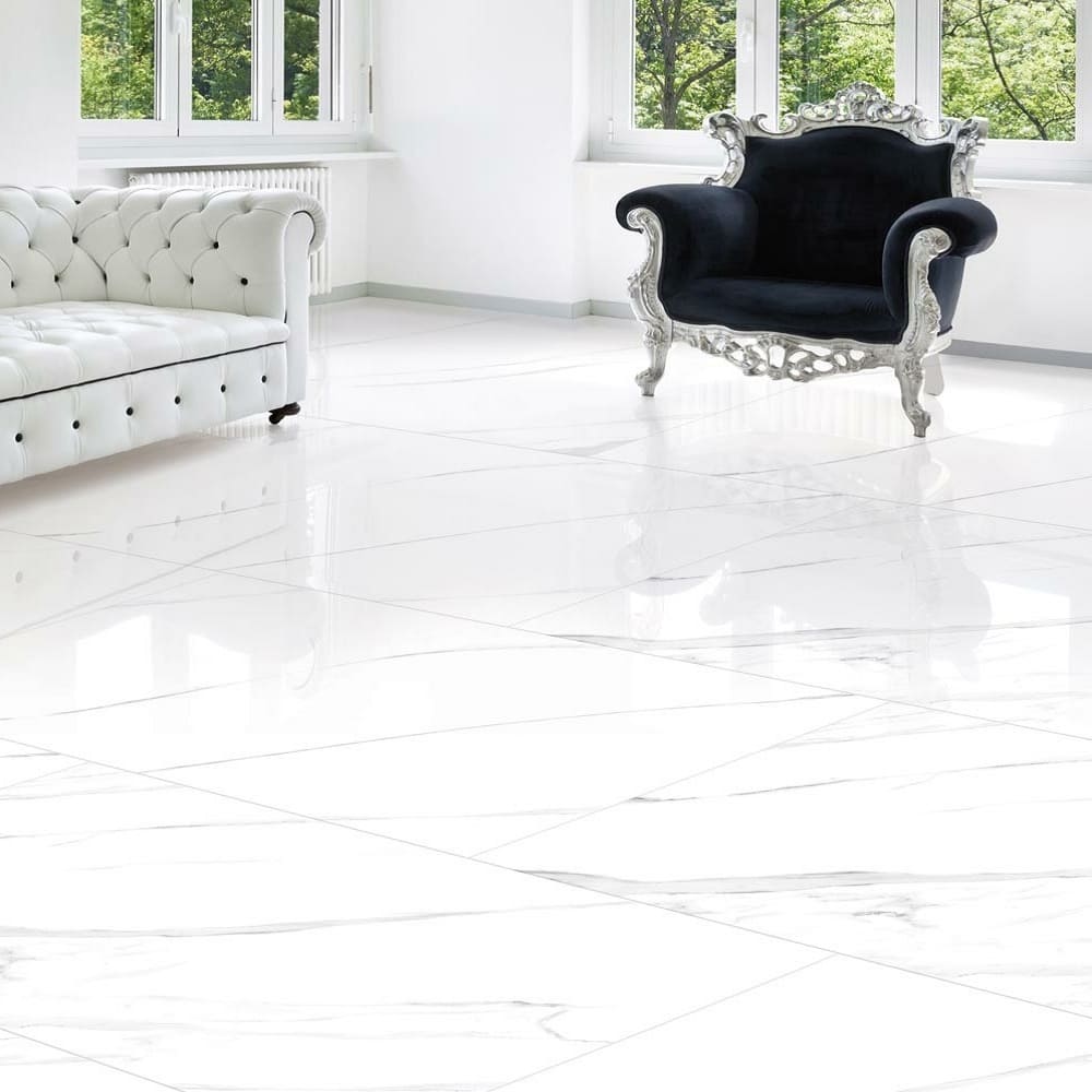 Πλακακι Γρανιτης Δαπεδου 60Χ120cm Alvino Statuario Glossy