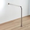 Μπαρα Στηριξης ΑΜΕΑ Γωνιακη με 1 Ποδι 75Χ75CM INOX Χρωμε