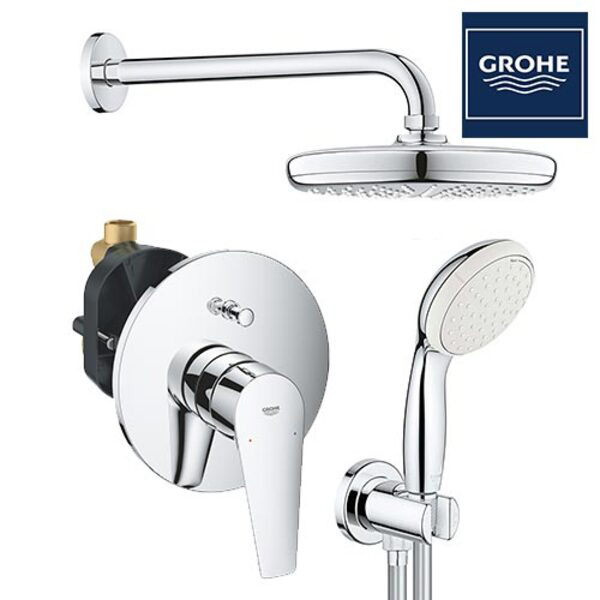 GROHE BAUEDGE πλήρες set εντοιχισμού ντουσιέρας