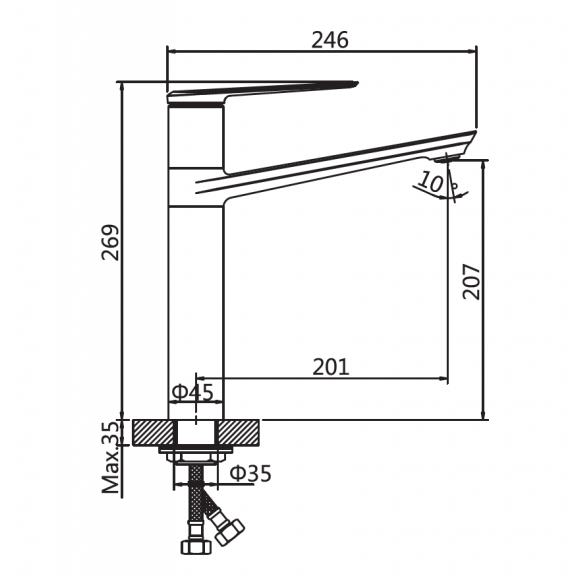 Μπαταρια Νιπτηρα Ψηλη Erin Icf 1180596